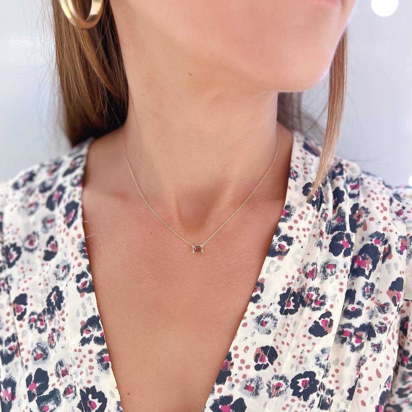 Daphne Necklace - Pink Tourmaline