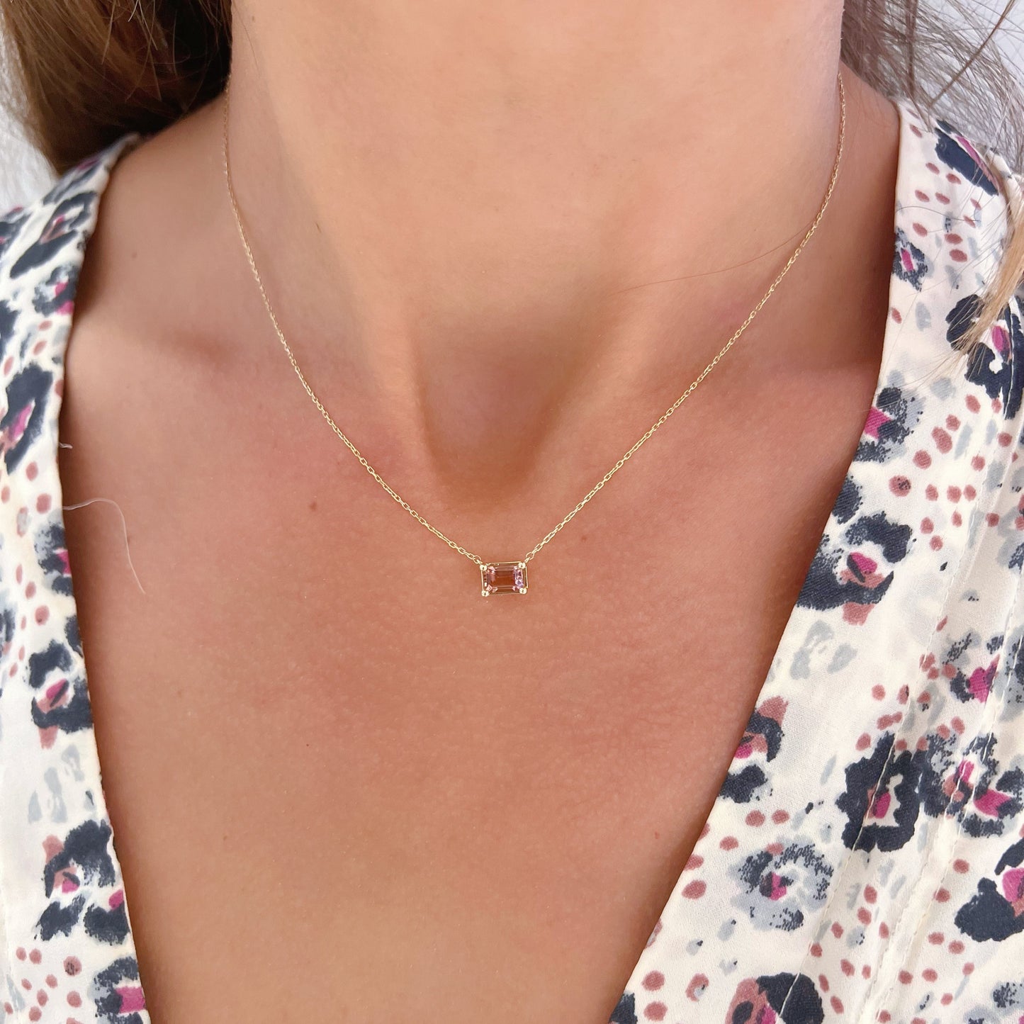 Daphne Necklace - Pink Tourmaline