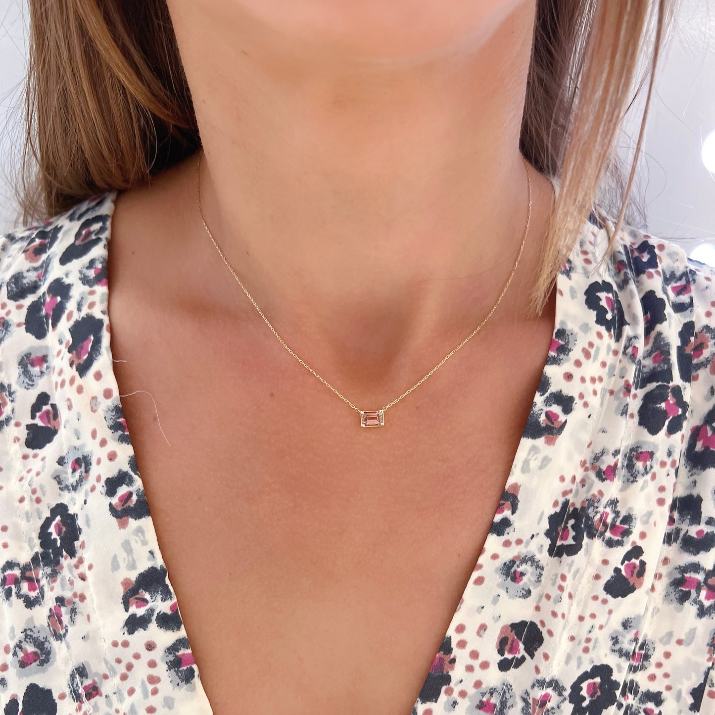 Daphne Necklace - Pink Tourmaline