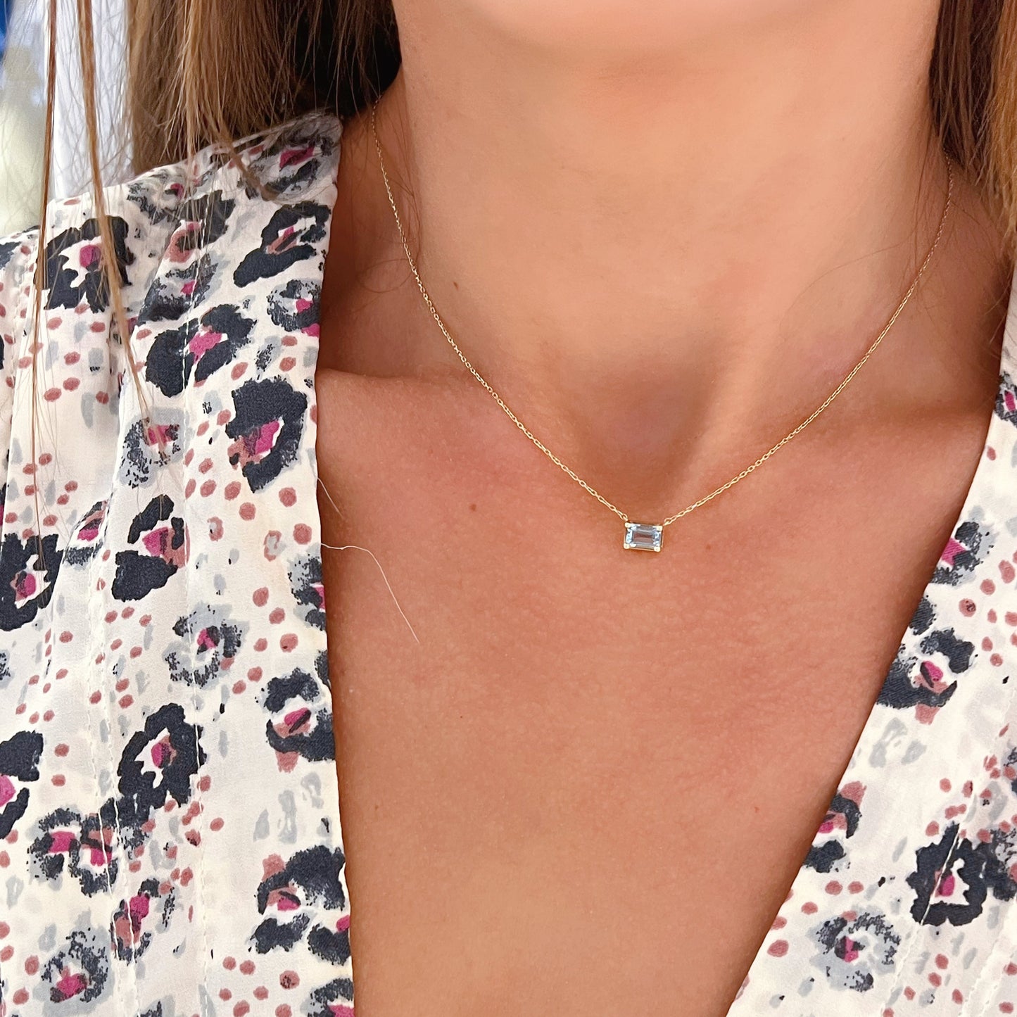 Daphne Necklace - Sky Blue