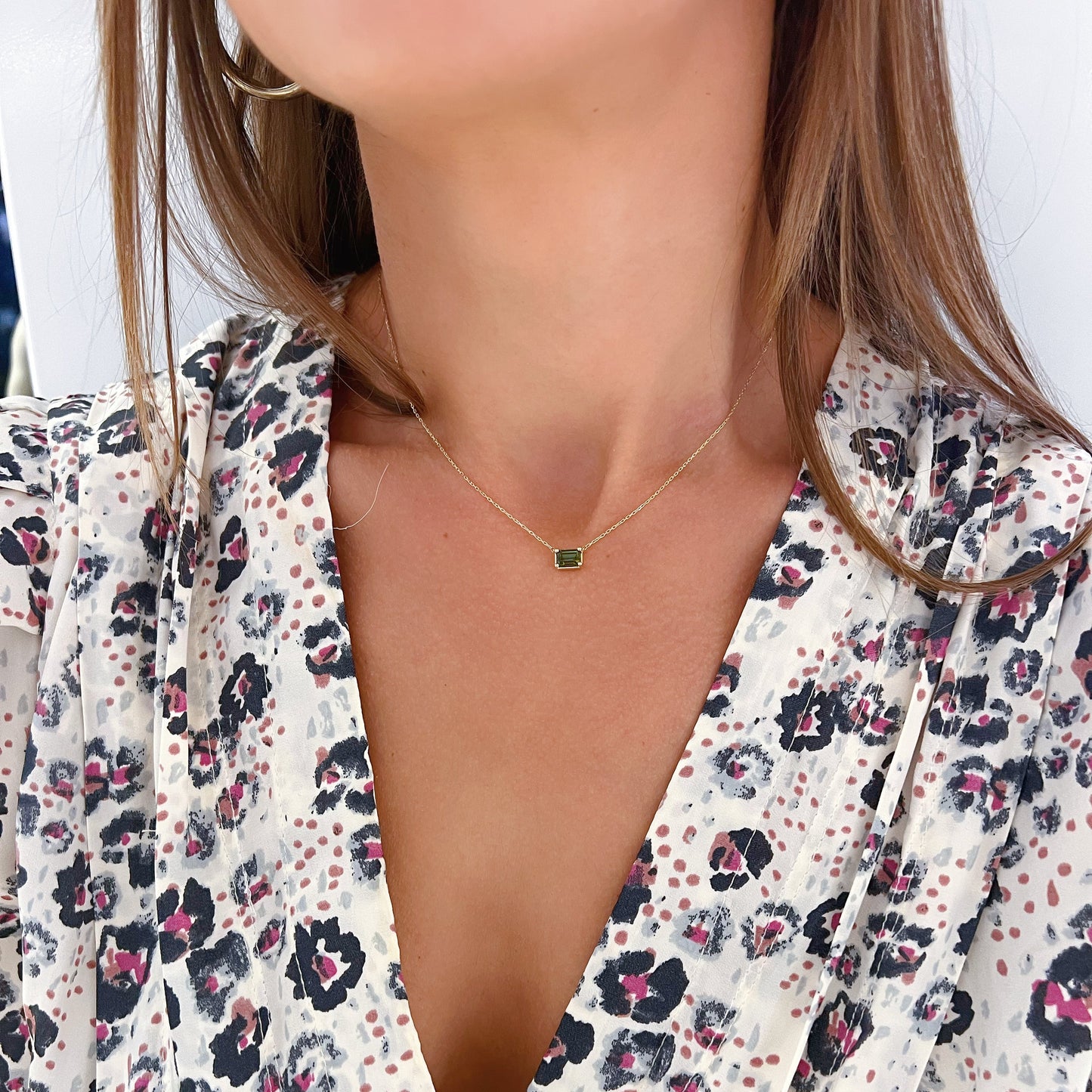 Daphne Necklace - Green Tourmaline