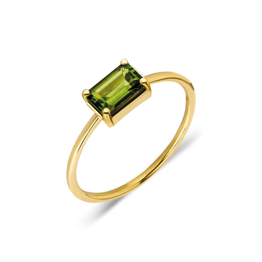 Daphne Ring - Green Tourmaline